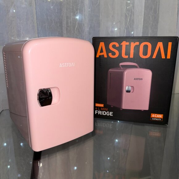 Astro AI Other - ASTRO AI Pink Mini Fridge for Skincare / Drinks - AC (Indoor) & DC (Car) Power